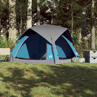Tenda da Campeggio a Cabina per 4 Persone Blu Impermeabile 4009453