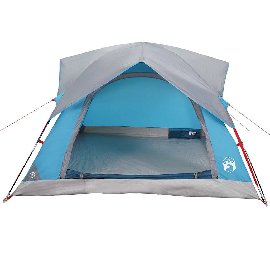Tenda da Campeggio a Cabina per 4 Persone Blu Impermeabile 4009453