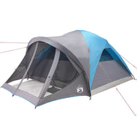 Tenda Familiare a Tunnel per 6 Persone Blu Impermeabile 4009459