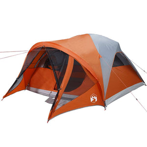 Tenda Familiare a Tunnel 6Persone Grigia Arancione Impermeabile 4009460