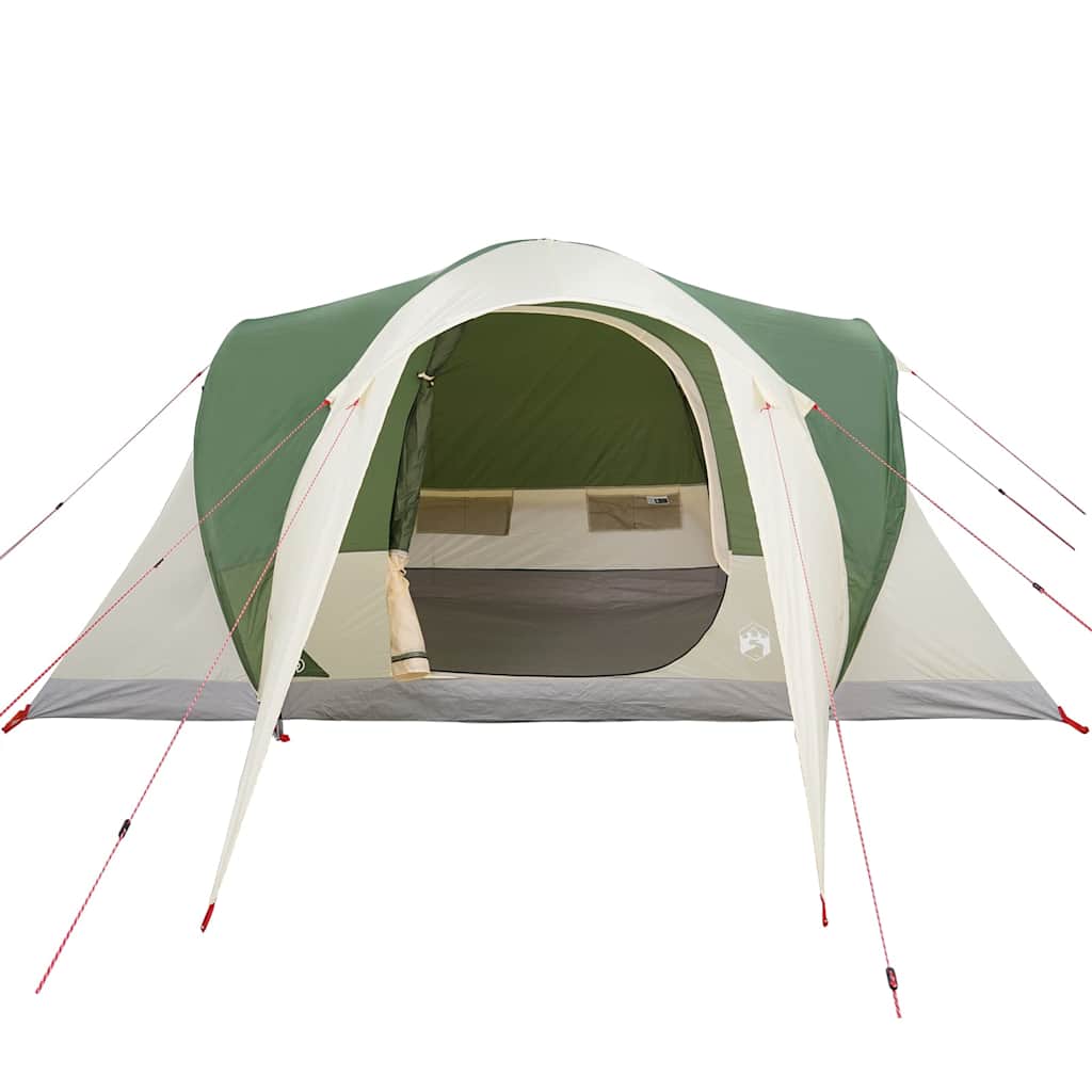 Tenda da Campeggio a Cupola per 6 Persone Verde Impermeabile
