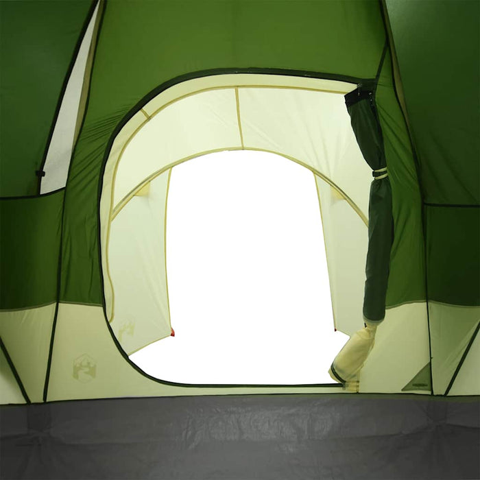 Tenda da Campeggio a Cupola per 6 Persone Verde Impermeabile