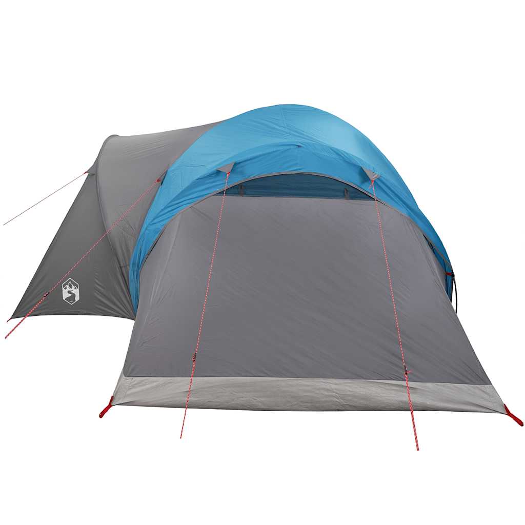 Tenda da Campeggio a Cupola per 4 Persone Blu Impermeabile