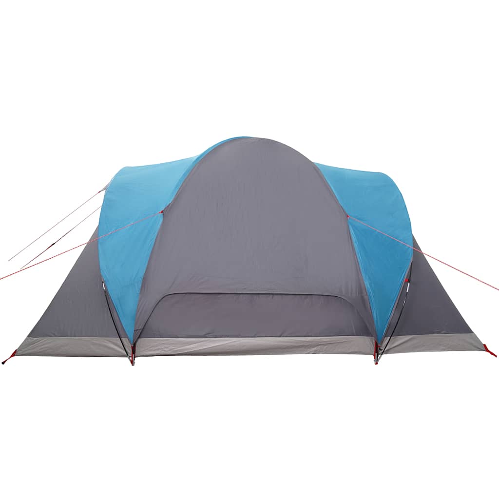Tenda da Campeggio a Cupola per 4 Persone Blu Impermeabile