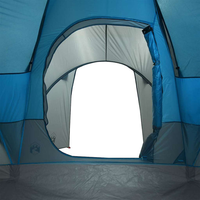 Tenda da Campeggio a Cupola per 4 Persone Blu Impermeabile
