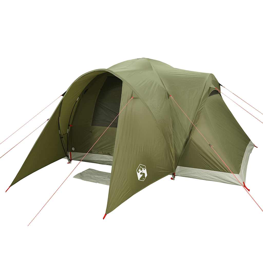 vidaXL Tenda Familiare a Cupola 6 Persone Verde Oliva Impermeabile
