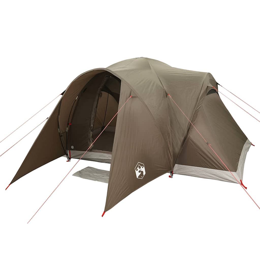 Tenda da Campeggio a Cupola per 6 Persone Marrone Impermeabile 4009465
