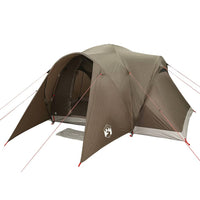 Tenda da Campeggio a Cupola per 6 Persone Marrone Impermeabile 4009465