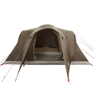 vidaXL Tenda da Campeggio a Cupola per 6 Persone Marrone Impermeabile