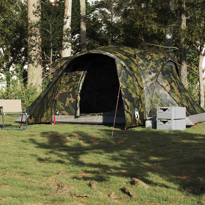 Tenda da Campeggio a Cupola per 6 Persone Mimetica Impermeabile 4009466