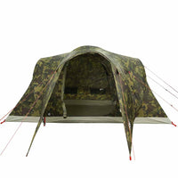 vidaXL Tenda da Campeggio a Cupola per 6 Persone Mimetica Impermeabile
