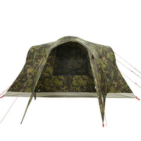 vidaXL Tenda da Campeggio a Cupola per 6 Persone Mimetica Impermeabile
