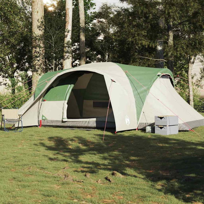 vidaXL Tenda da Campeggio a Cupola per 6 Persone Verde Impermeabile