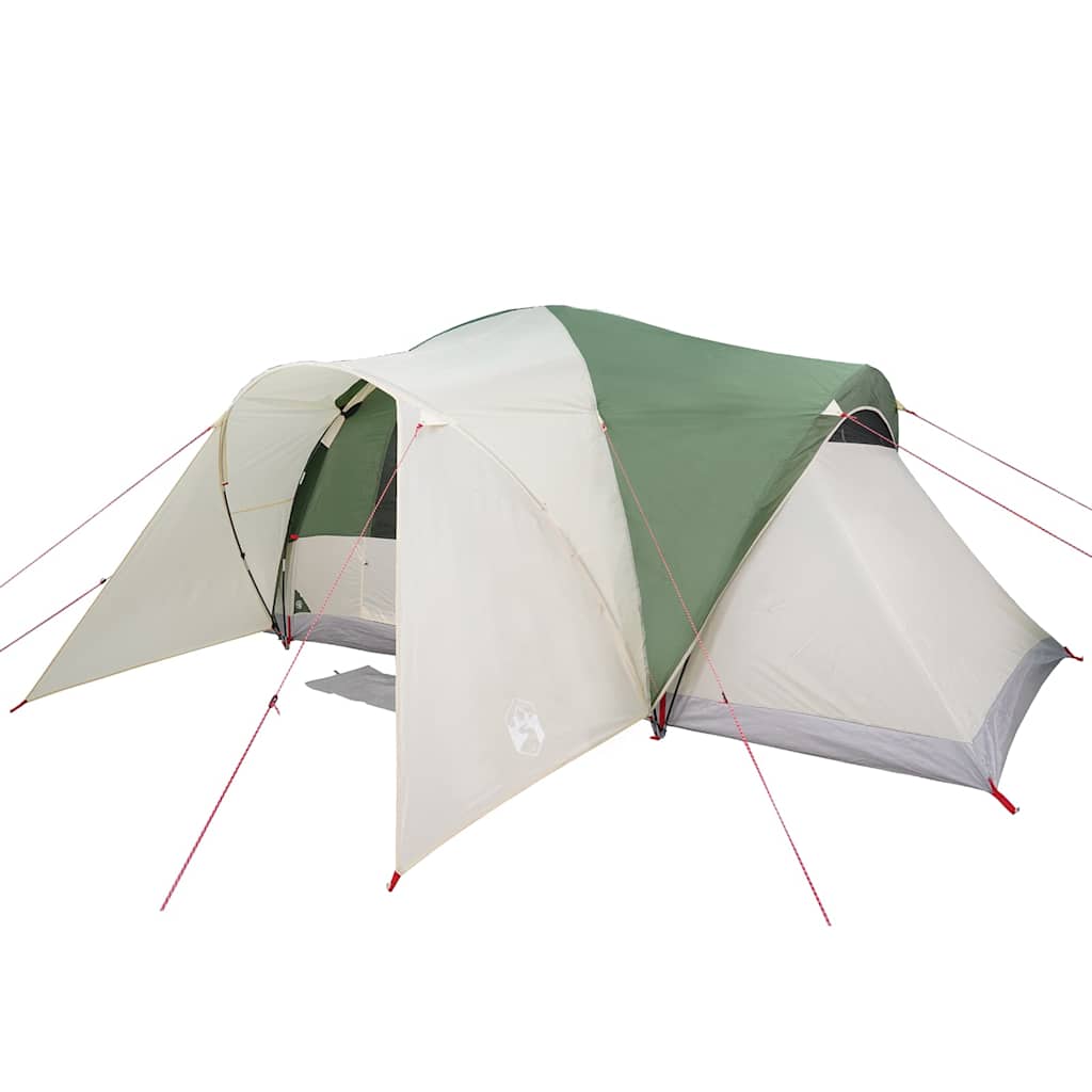 vidaXL Tenda da Campeggio a Cupola per 6 Persone Verde Impermeabile