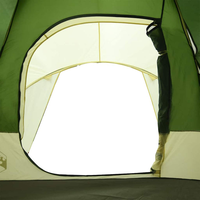 vidaXL Tenda da Campeggio a Cupola per 6 Persone Verde Impermeabile