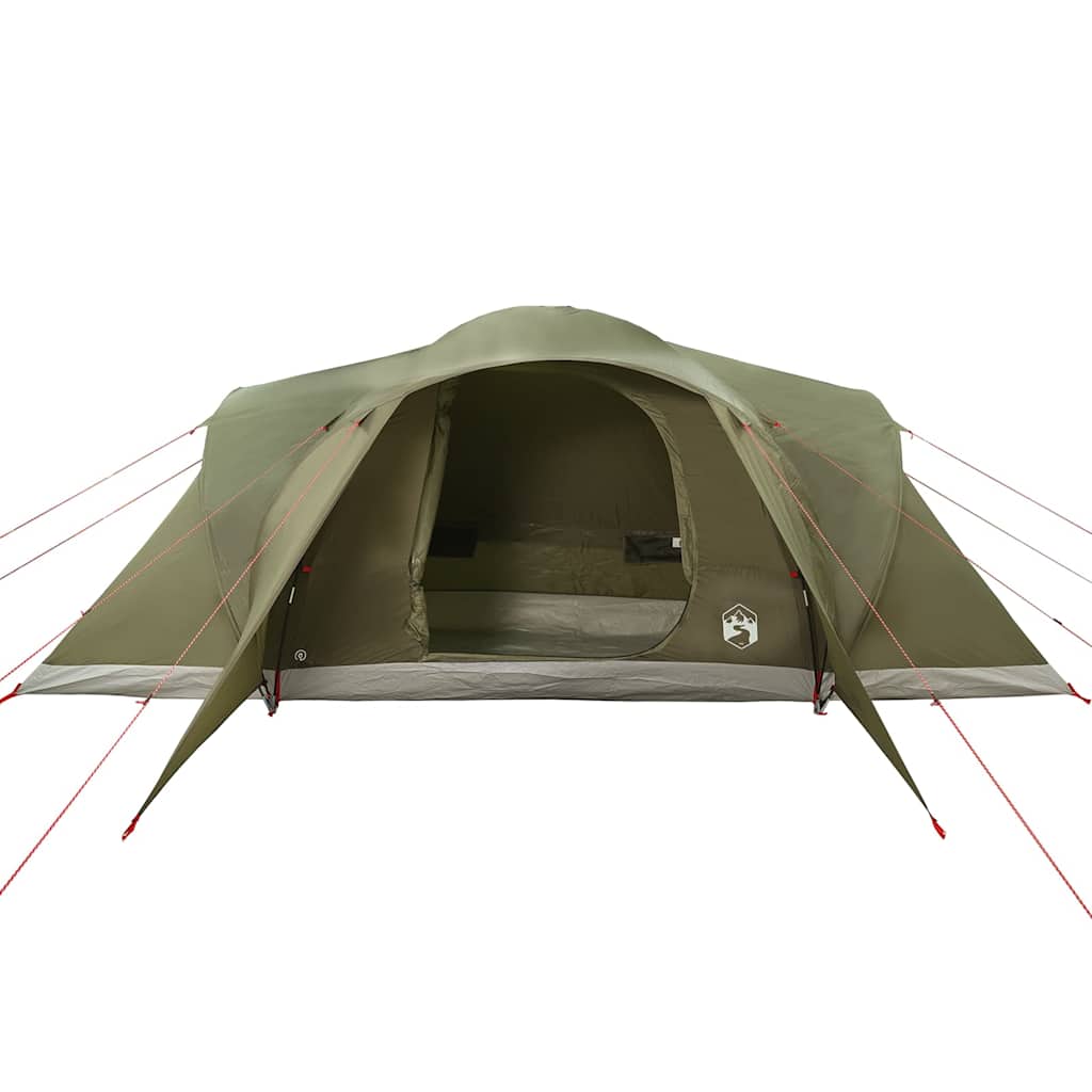 vidaXL Tenda Familiare a Cupola 6 Persone Verde Oliva Impermeabile