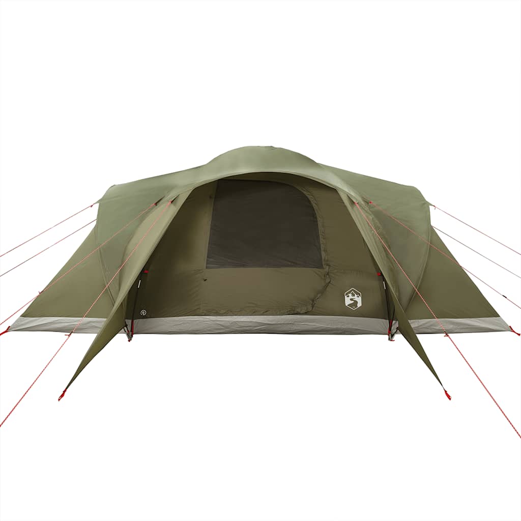 Tenda Familiare a Cupola 6 Persone Verde Oliva Impermeabile 4009470