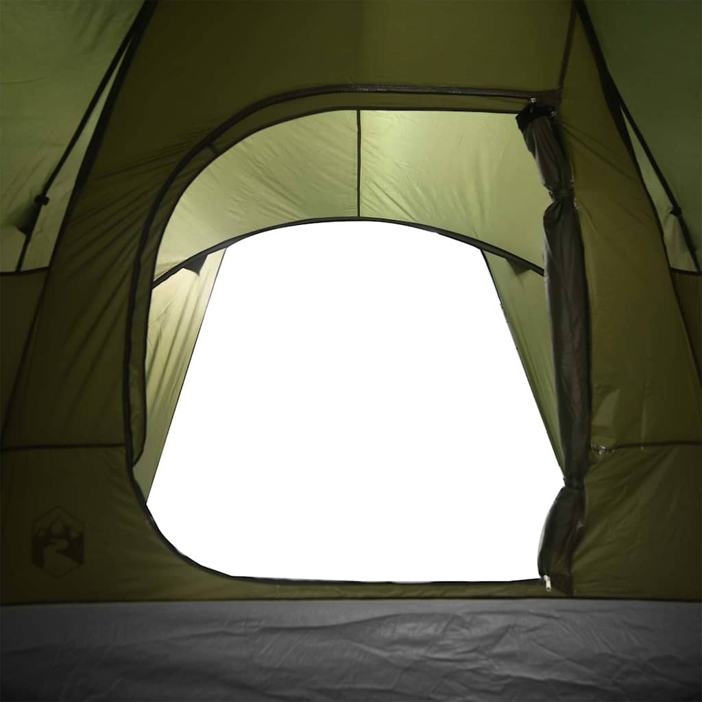 vidaXL Tenda Familiare a Cupola 6 Persone Verde Oliva Impermeabile