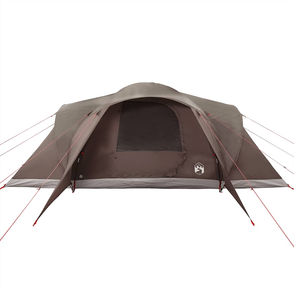 Tenda da Campeggio a Cupola per 6 Persone Marrone Impermeabile 4009471