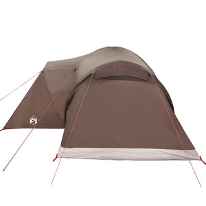 Tenda da Campeggio a Cupola per 6 Persone Marrone Impermeabile 4009471