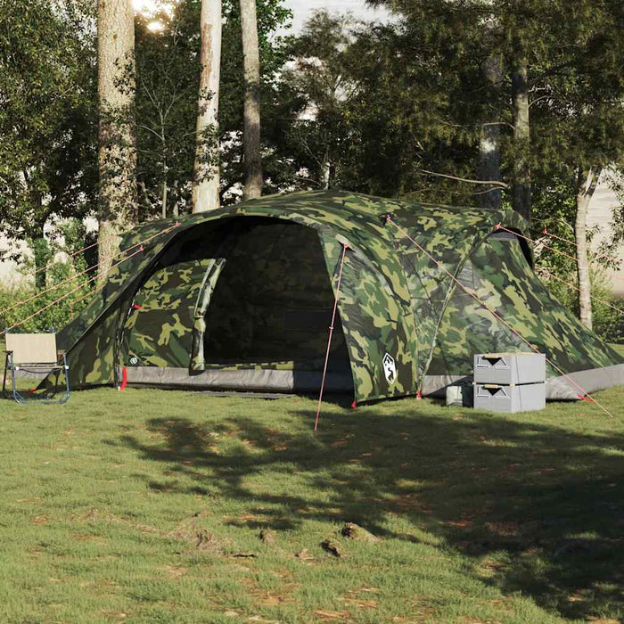 Tenda da Campeggio a Cupola per 6 Persone Mimetica Impermeabile 4009472