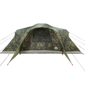vidaXL Tenda da Campeggio a Cupola per 6 Persone Mimetica Impermeabile