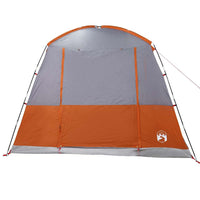 vidaXL Tenda da Campeggio 4 Persone Grigio e Arancione Impermeabile