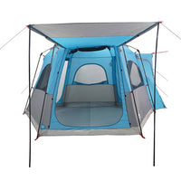 Tenda da Campeggio da Auto per 4 Persone Blu Impermeabile 4009492