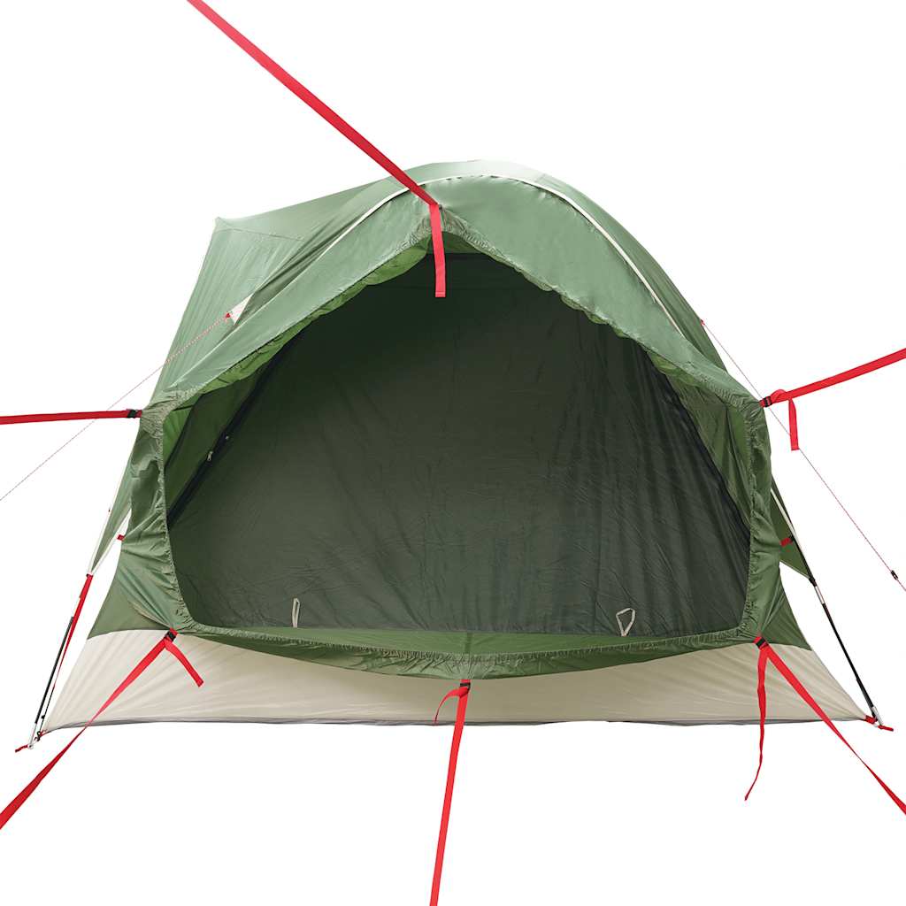 Tenda da Campeggio per Auto per 4 Persone Verde Impermeabile