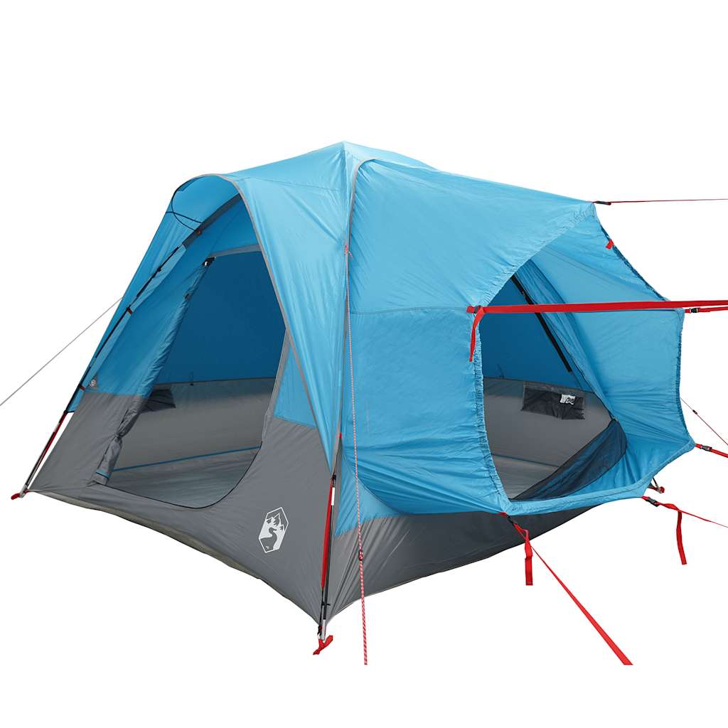 Tenda da Campeggio per Auto per 4 Persone Blu Impermeabile