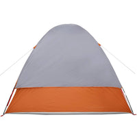 Tenda da Campeggio 4 Persone Grigio e Arancione Impermeabile 4009496