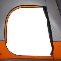 Tenda da Campeggio 4 Persone Grigio e Arancione Impermeabile 4009496