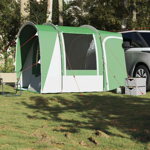 Tenda da Campeggio per Auto per 4 Persone Verde Impermeabile