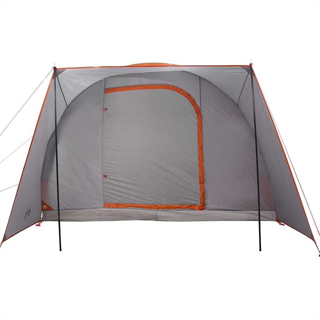 vidaXL Tenda da Campeggio 2 Persone Grigio e Arancione Impermeabile