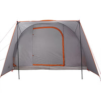 vidaXL Tenda da Campeggio 2 Persone Grigio e Arancione Impermeabile