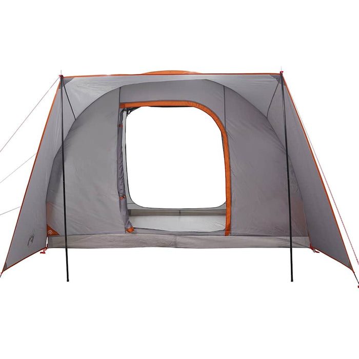 vidaXL Tenda da Campeggio 2 Persone Grigio e Arancione Impermeabile