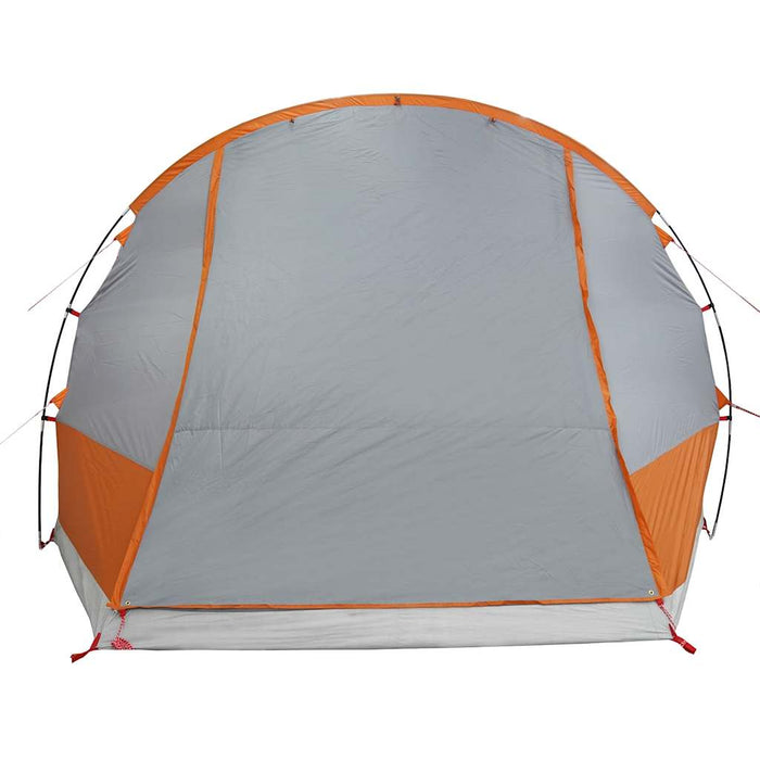 vidaXL Tenda da Campeggio 2 Persone Grigio e Arancione Impermeabile