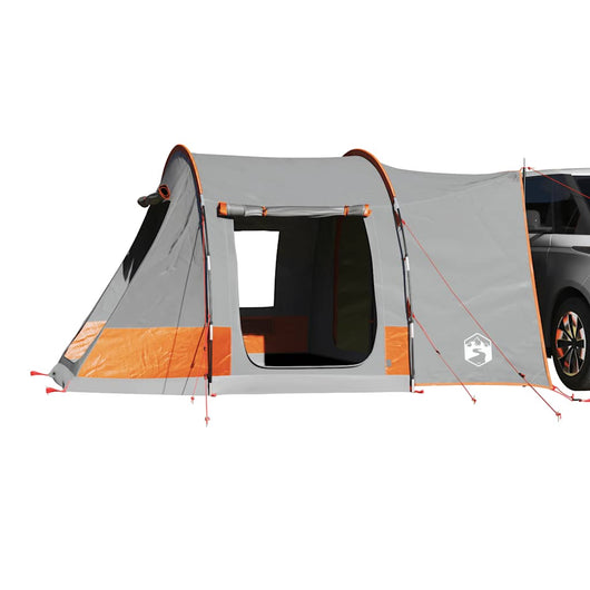 vidaXL Tenda da Campeggio 2 Persone Grigio e Arancione Impermeabile