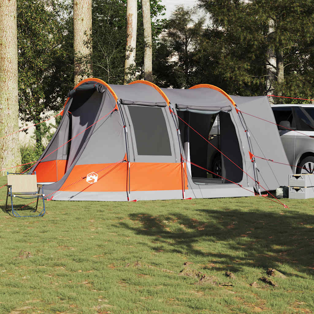 Tenda da Campeggio 2 Persone Grigio e Arancione Impermeabile 4009511