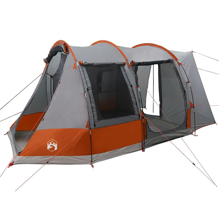 Tenda da Campeggio 2 Persone Grigio e Arancione Impermeabile 4009511