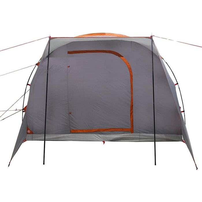 Tenda da Campeggio 2 Persone Grigio e Arancione Impermeabile