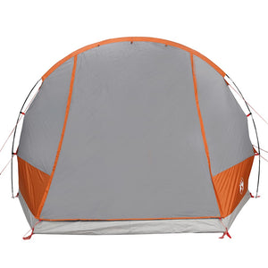 Tenda da Campeggio 2 Persone Grigio e Arancione Impermeabile 4009511