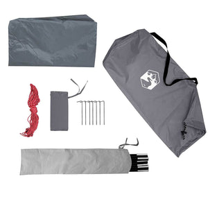 vidaXL Tenda da Campeggio per Auto Grigio e Arancione Impermeabile