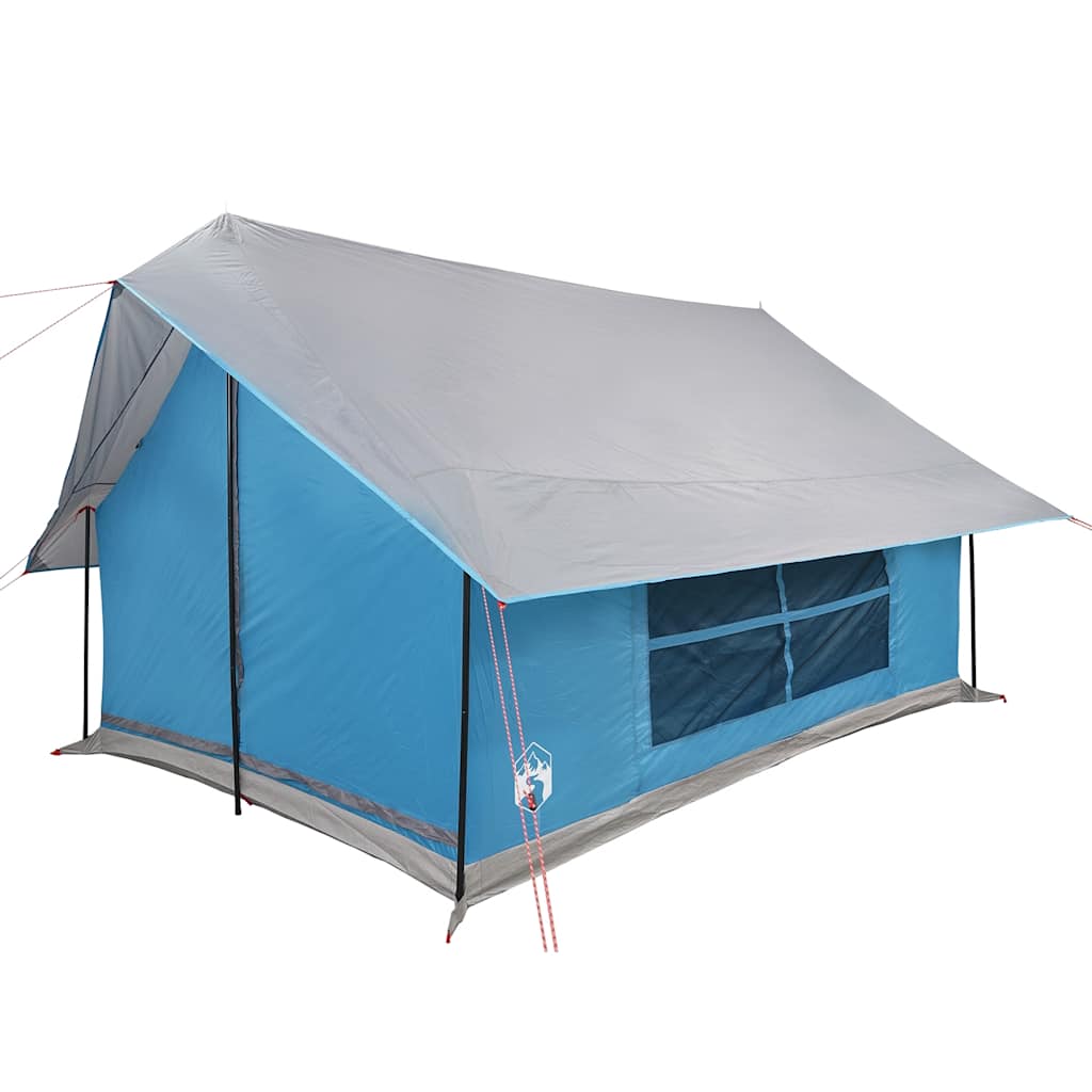 vidaXL Tenda da Campeggio per 5 Persone Blu Impermeabile