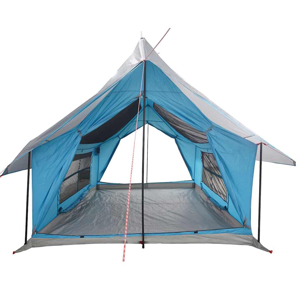 vidaXL Tenda da Campeggio per 5 Persone Blu Impermeabile