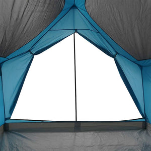 vidaXL Tenda da Campeggio per 5 Persone Blu Impermeabile