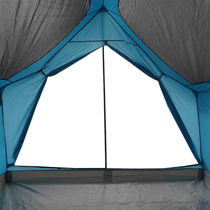 vidaXL Tenda da Campeggio per 5 Persone Blu Impermeabile