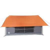 vidaXL Tenda da Campeggio 5 Persone Grigio e Arancione Impermeabile