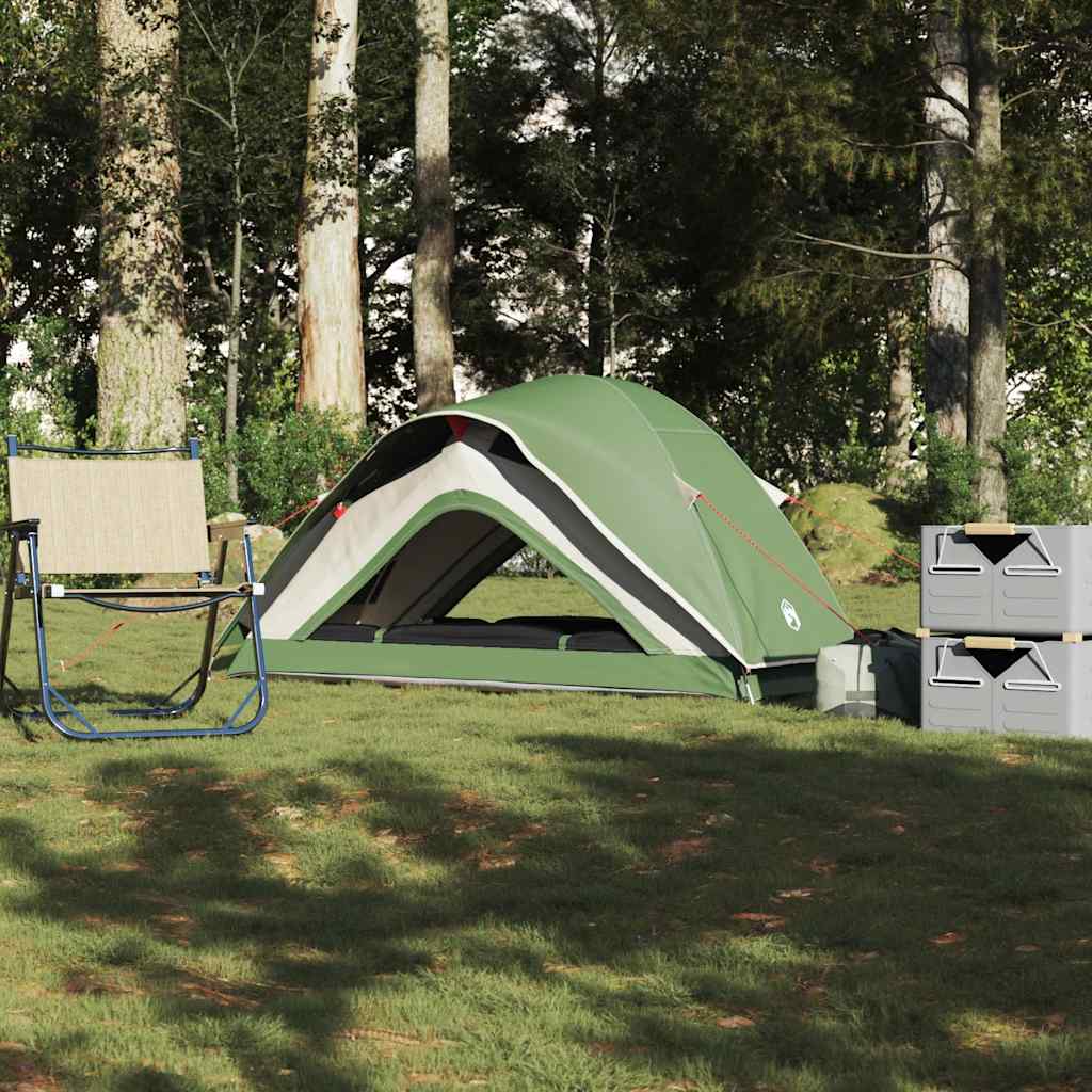 Tenda da Campeggio per 1 Persona Verde Impermeabile 4009542