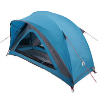 vidaXL Tenda da Campeggio per 1 Persona Blu Impermeabile